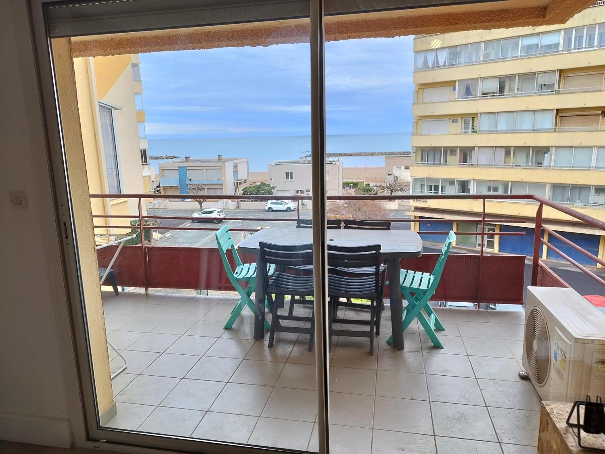 T3 Vue Mer Avec Acces A La Plage, Wifi, Clim - Dansnotreappart-Com - Valras-Plage Exteriér fotografie