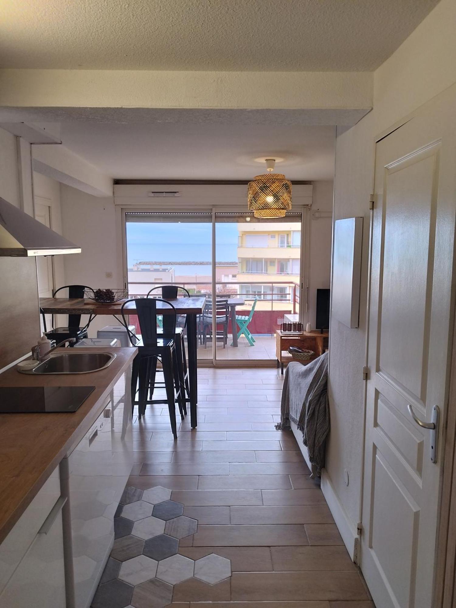 T3 Vue Mer Avec Acces A La Plage, Wifi, Clim - Dansnotreappart-Com - Valras-Plage Exteriér fotografie